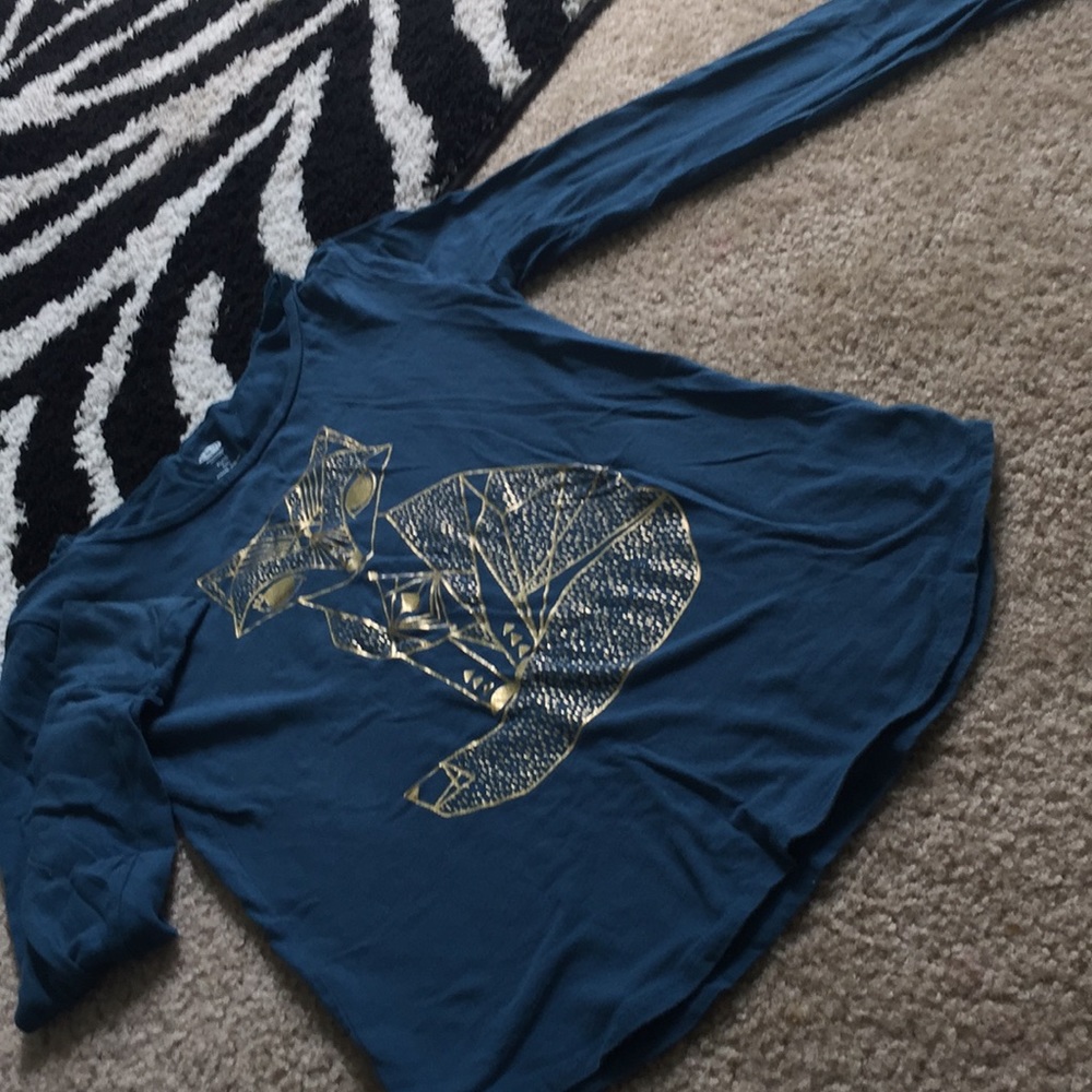 Blue long sleeve shirt